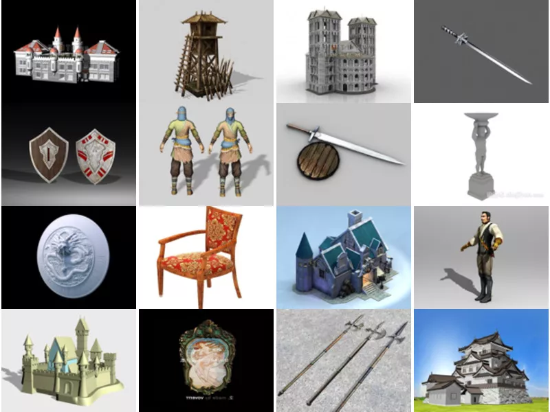 Top 24 3ds Max Medieval 3D Models for Free Most Recent 2022