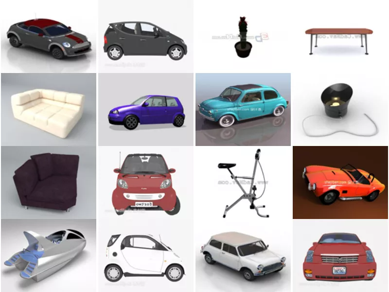 Top 24 3ds Max Mini 3D Models for Design Latest 2022