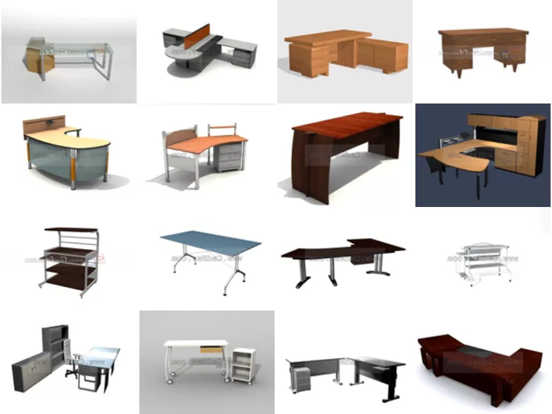 Top 24 3ds Max Office Desks 3D Models for Rendering Latest 2022