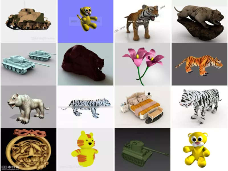 Top 24 3ds Max Tiger 3D Models for Design Newest 2022