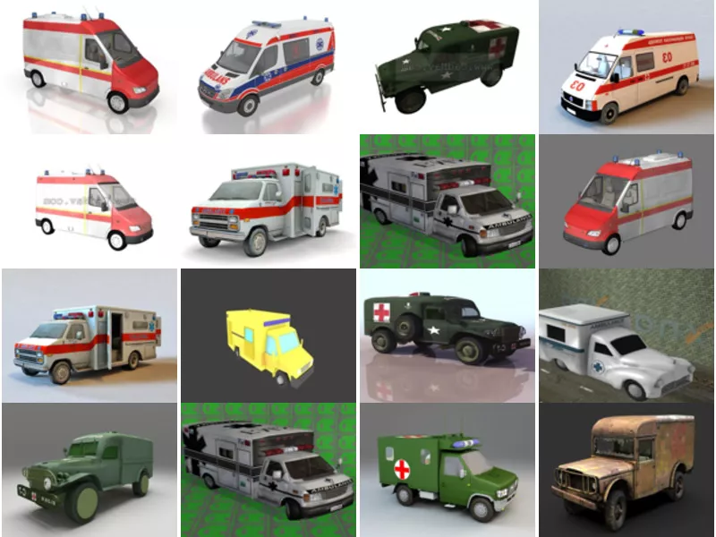 Top 24 Ambulance Transport 3D Models Latest 2022