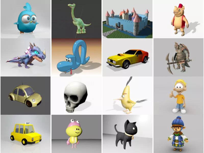 Top 24 Cartoon 3D Models for Design Most Recent 2022