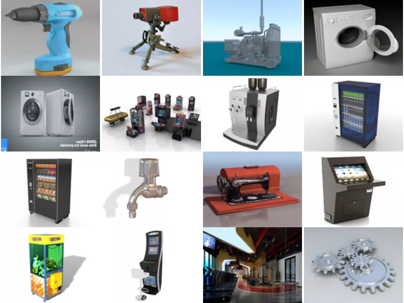 Top 24 Machine 3D Models Most Popular 2022
