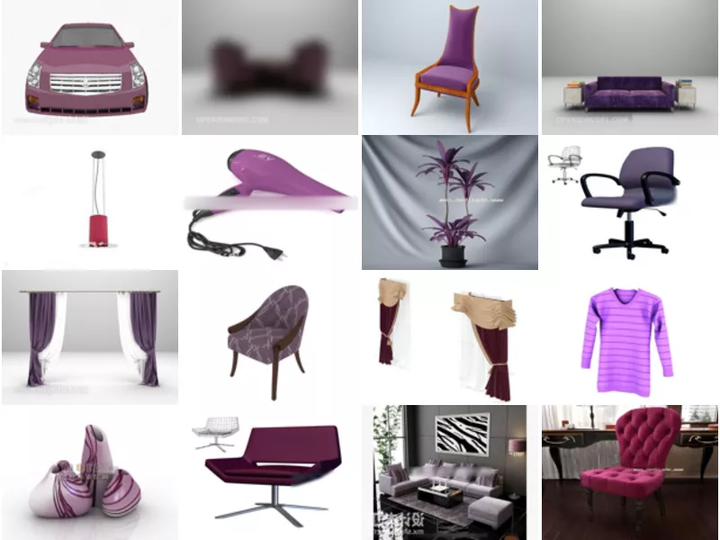 Top 24 Purple 3D Models Latest 2022
