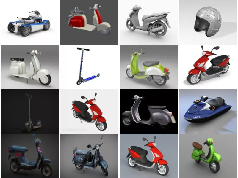 Top 24 Scooter Bike 3D Models Resources Newest 2022