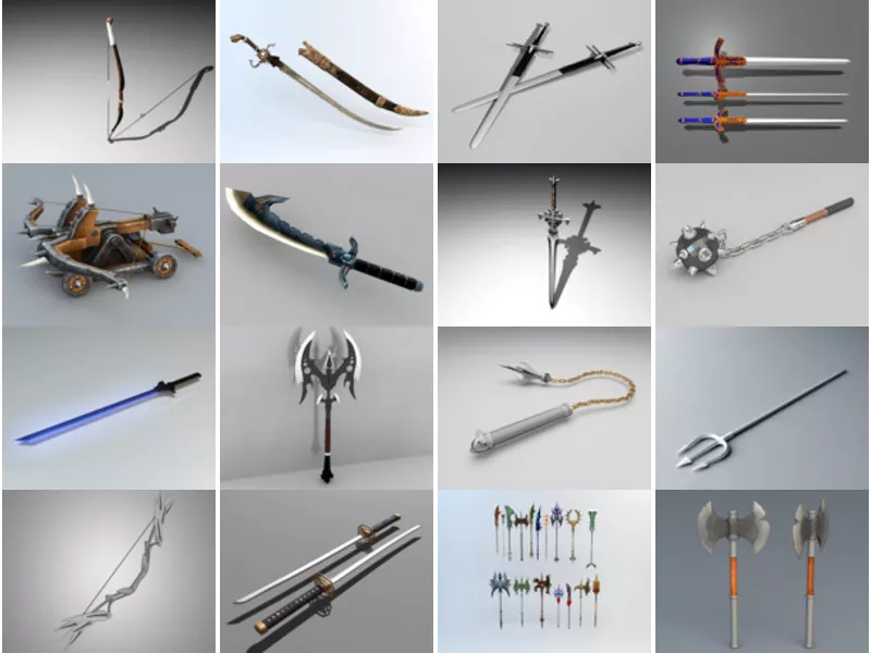 Top 24 Ancient Weapons 3D Models for Rendering Most Popular 2022