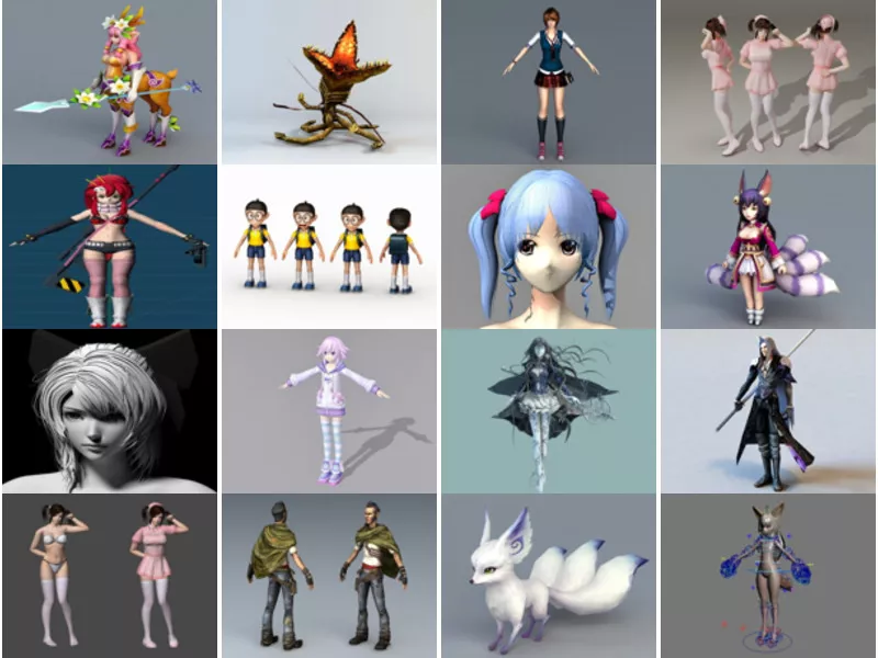 Top 24 Anime 3D Models Resources Most Popular 2022