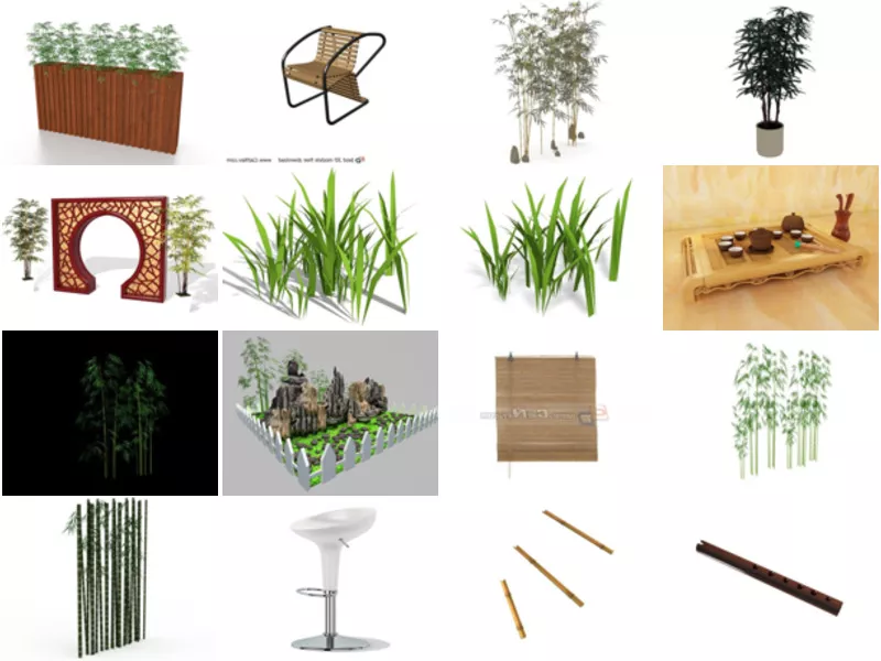 Top 24 Bamboo 3D Models for Rendering Most Viewed 2022