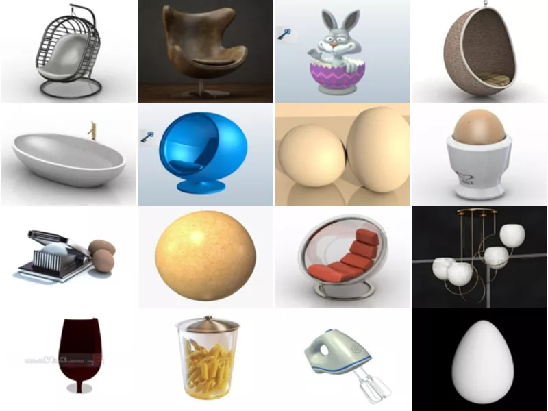 Top 24 Egg 3D Models for Free Most Viewed 2022