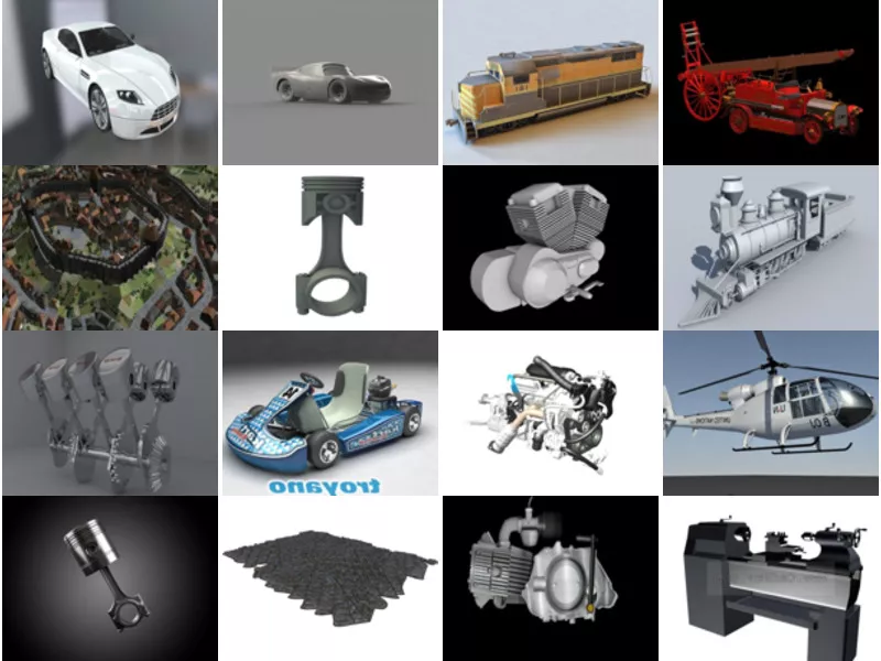 Top 24 Engine 3D Models Most Viewed 2022