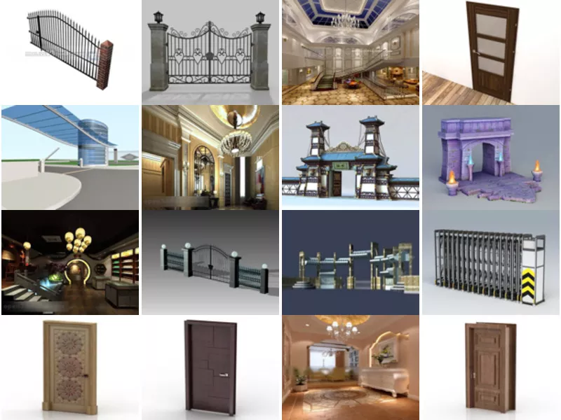 Top 24 Entrance 3D Models Most Viewed 2022