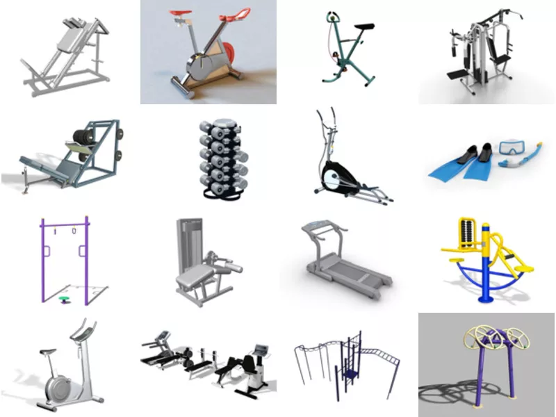 Top 24 Exercise Equipment 3D Models Resources Most Viewed 2022