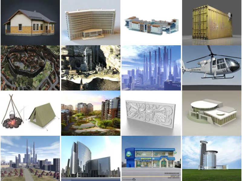 Top 24 Exterior 3D Models for Free Most Popular 2022