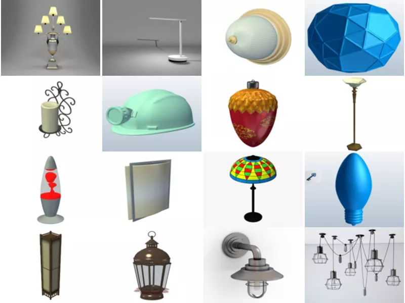 Top 24 Obj Lamp 3D Models for Rendering Newest 2022