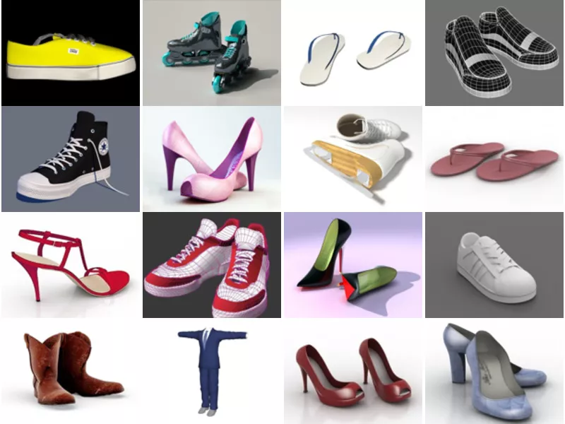 Top 24 Shoes 3D Models Most Viewed 2022