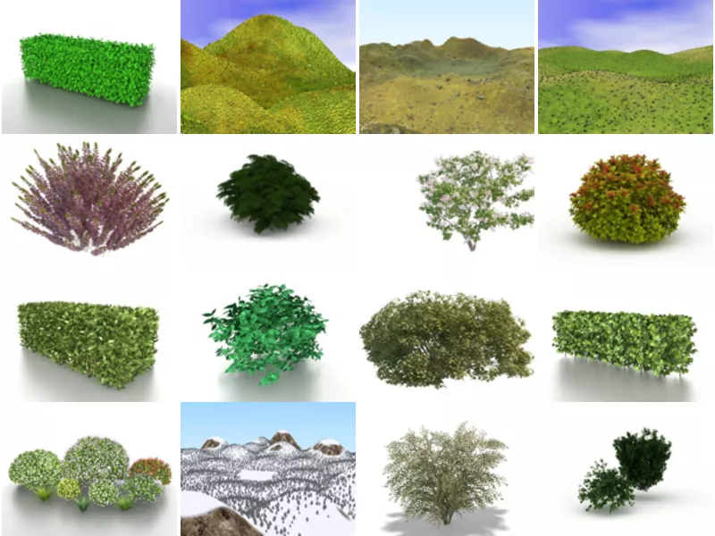 Top 24 Shrubs 3D Models Most Viewed 2022