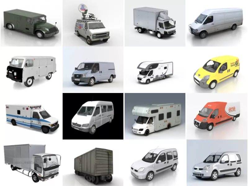 Top 24 Van 3D Models Most Viewed 2022