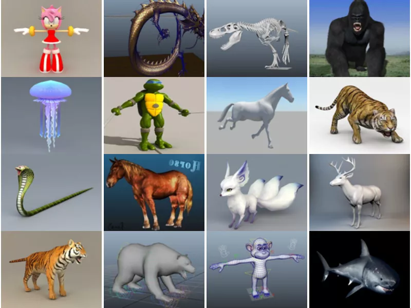 Top 24 Wild 3D Models Most Viewed 2022