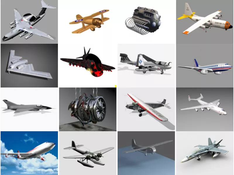 Top 25 Airplane 3D Models for Free Latest 2022