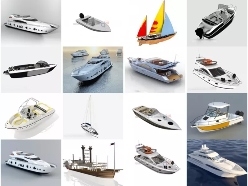 Top 25 Yacht Ship 3D Models Newest 2022