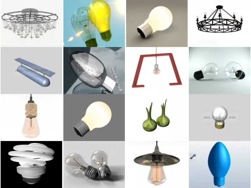 Top 25 Bulb 3D Models for Rendering Most Popular 2022