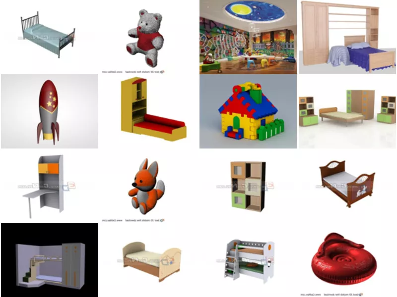 Top 25 Children Room 3D Models for Rendering Most Viewed 2022