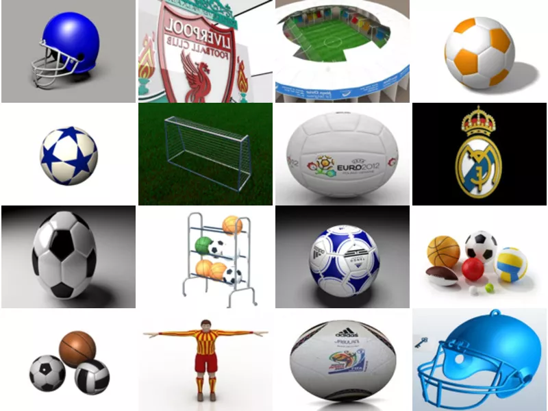 Top 25 Football 3D Models Most Viewed 2022