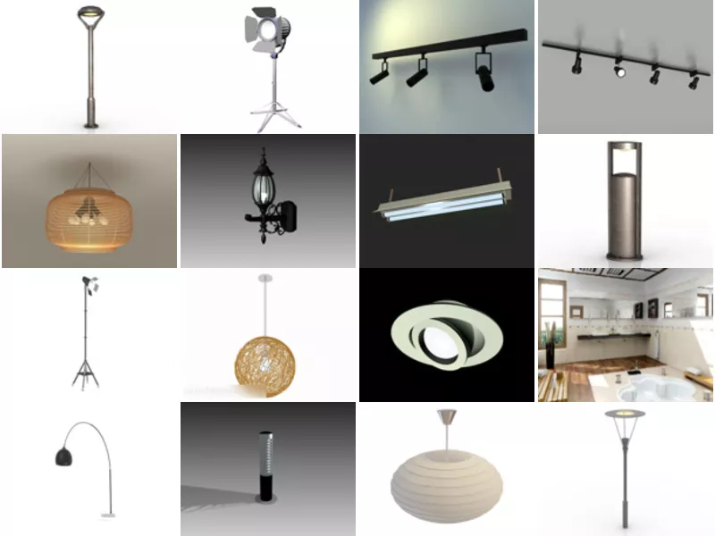 Top 25 Lighting 3D Models Most Popular 2022