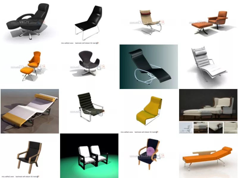 Top 25 Lounge Chair 3D Models Most Viewed 2022