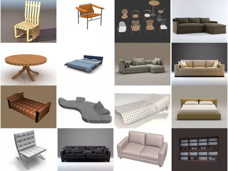 Top 25 Modern Furniture 3D Models for Free Most Popular 2022