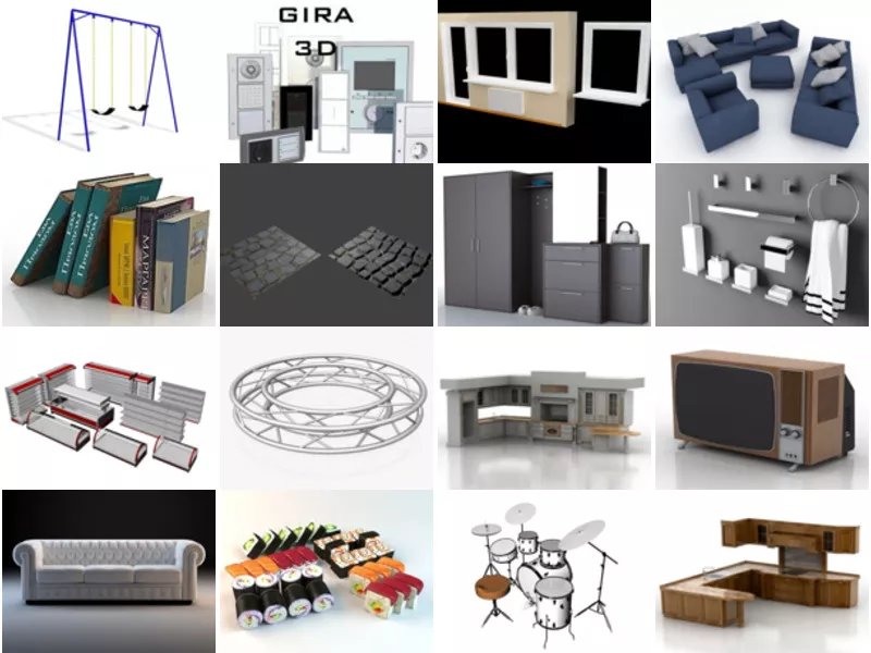 Top 25 Set 3D Models for Rendering Most Popular 2022