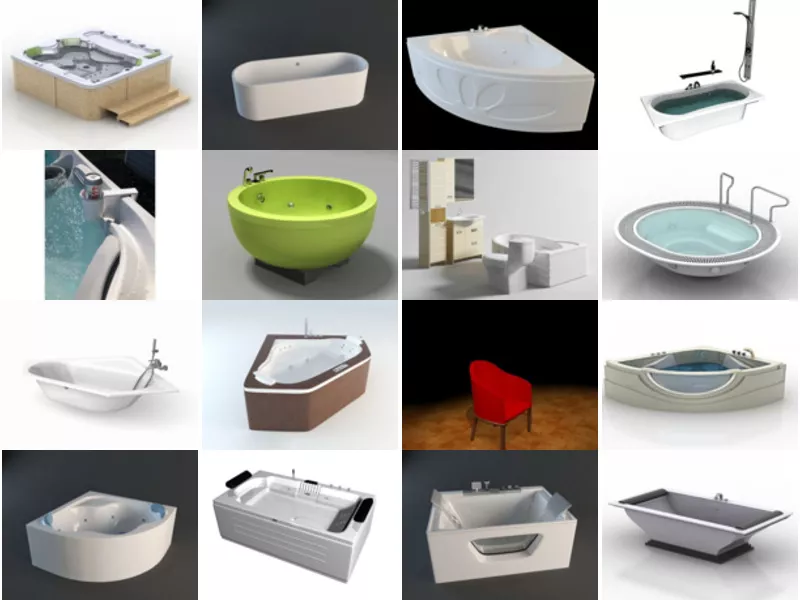 Top 25 Tub 3D Models Most Viewed 2022
