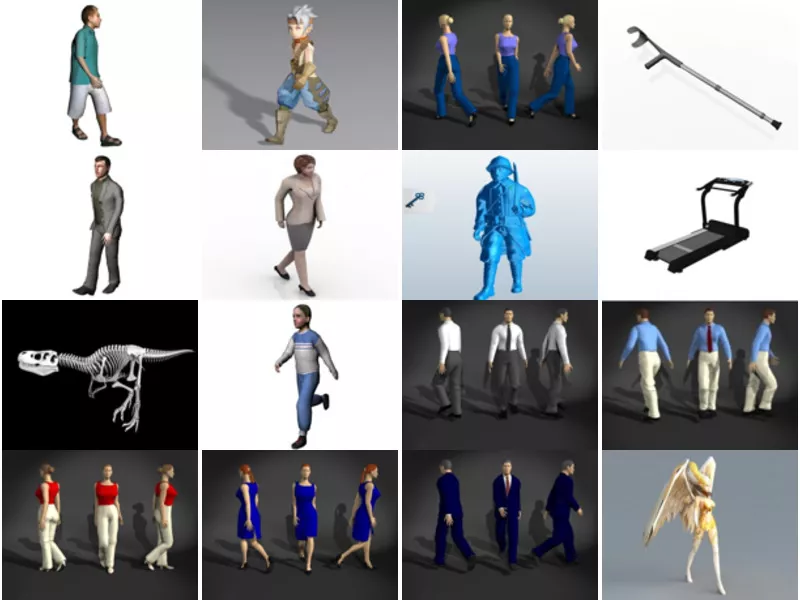 Top 25 Walking 3D Models Stuff Most Popular 2022
