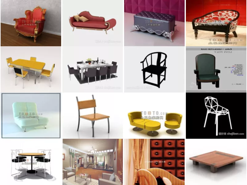 Top 26 Chair 3D Models for Rendering Newest 2022
