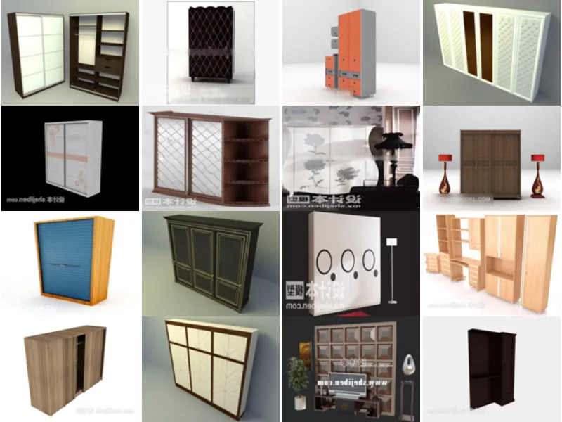 Top 26 Wardrobe 3D Models for Free Latest 2022