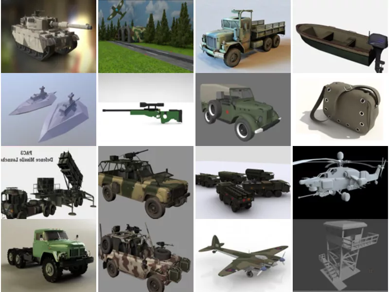 Top 26 Army 3D Models Most Popular 2022