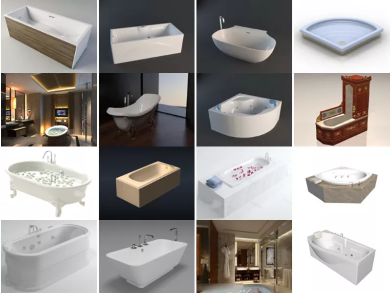 Top 26 Bathtub 3D Models Most Popular 2022