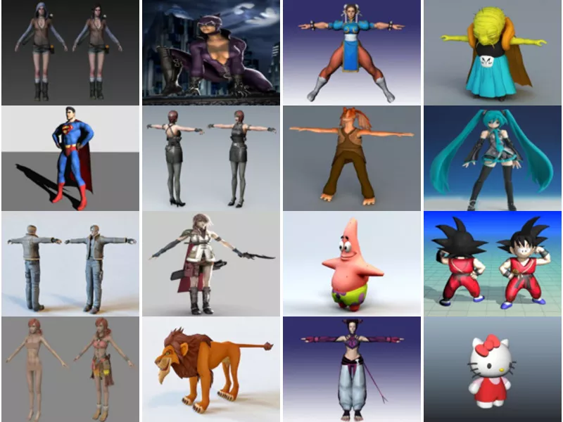 Top 26 Fictional Character 3D Models Resources Most Popular 2022