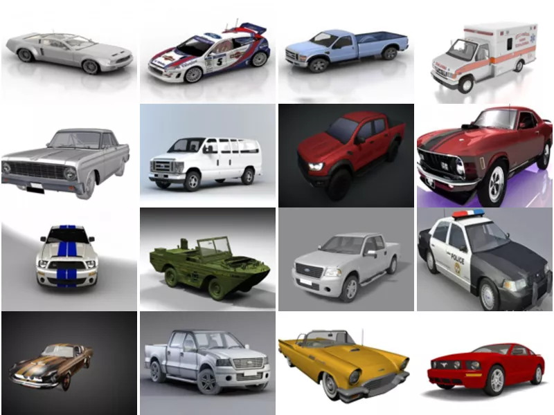 Top 26 Ford 3D Models for Free Most Viewed 2022