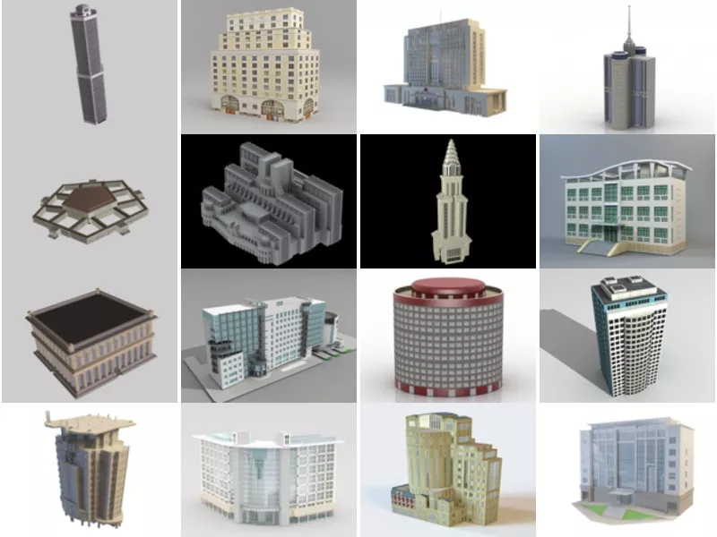 Top 26 Office Building 3D Models for Rendering Most Popular 2022