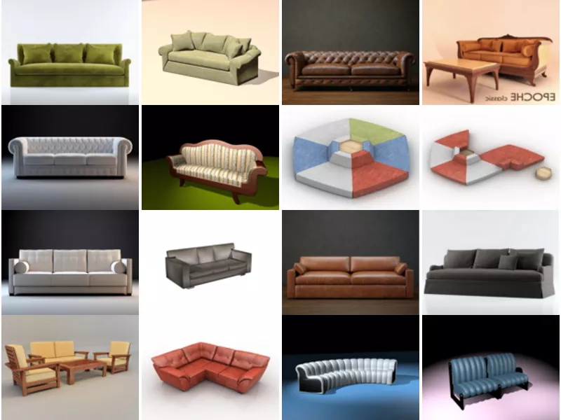Top 26 Settee 3D Models Most Popular 2022