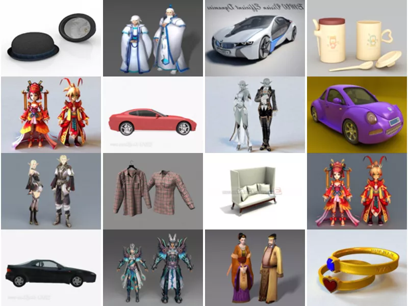 Top 27 Couple 3D Models Latest 2022