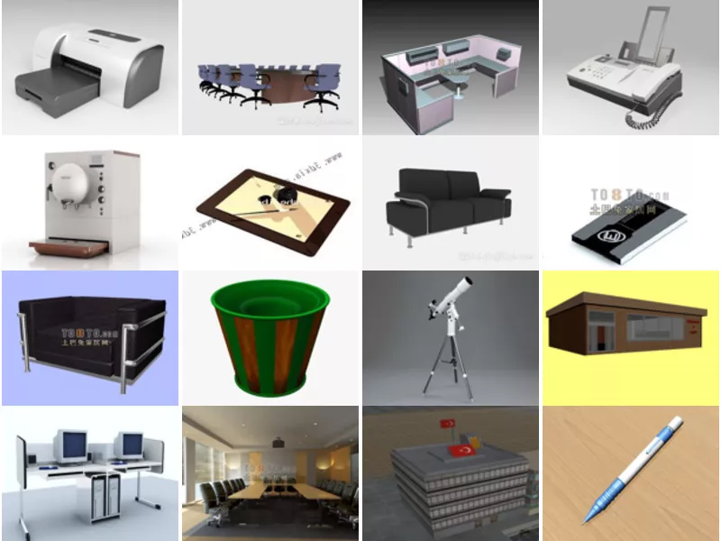 Top 27 Office 3D Models Stuff Most Recent 2022