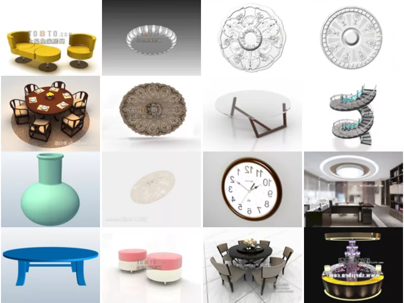 Top 27 Round 3D Models for Rendering Latest 2022