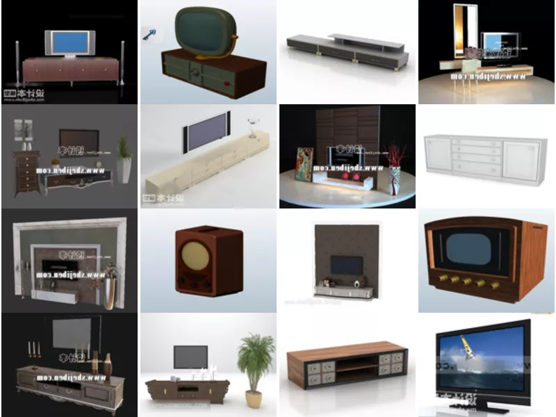 Top 27 Television 3D Models Newest 2022