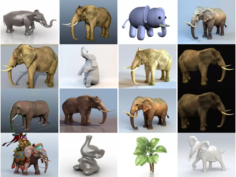 Top 27 Elephant 3D Models Resources Most Viewed 2022