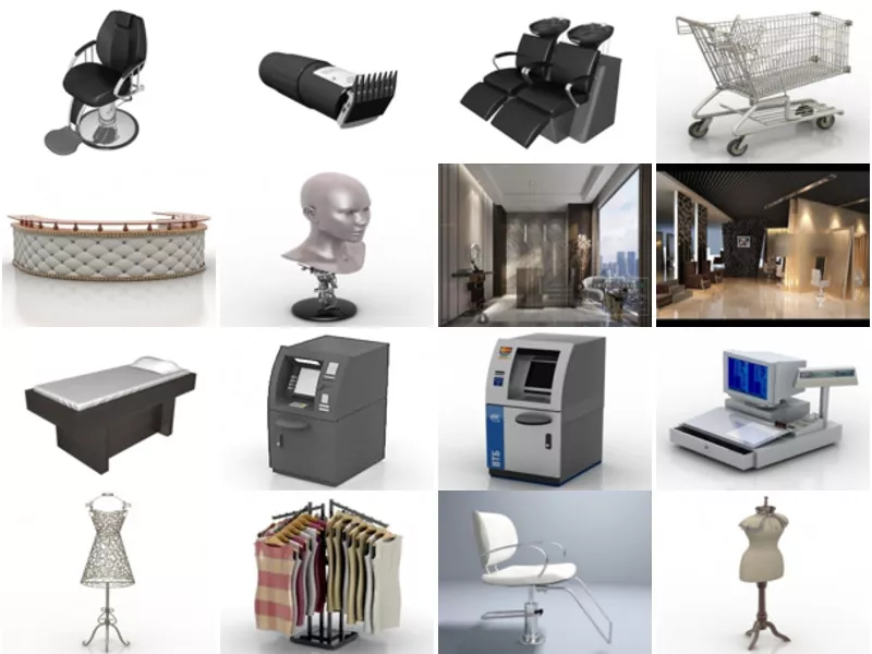 Top 27 Salon 3D Models Most Popular 2022