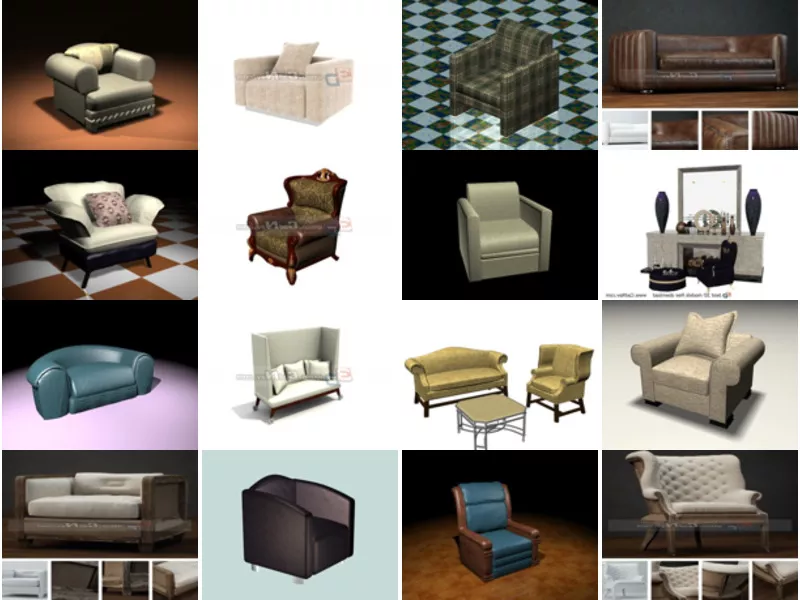 Top 27 Sofa Chair 3D Models Stuff Most Popular 2022