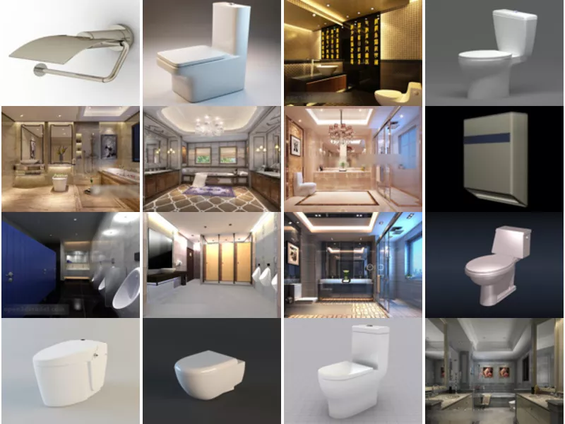 Top 27 Toilet 3D Models for Rendering Most Popular 2022