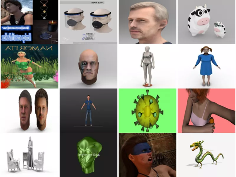 Top 28 Character 3D Models Most Recent 2022